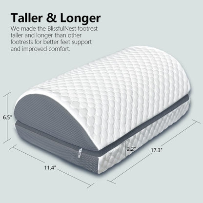 Slumblr® Adjustable Memory Foam Desk Footrest