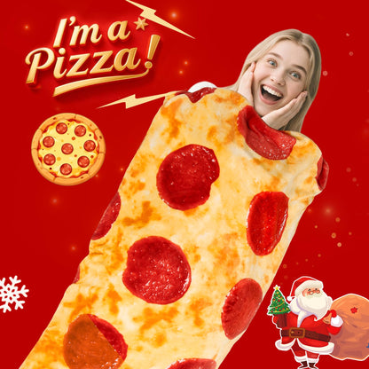Slumblr® Giant Pizza Fleece Blanket Flannel