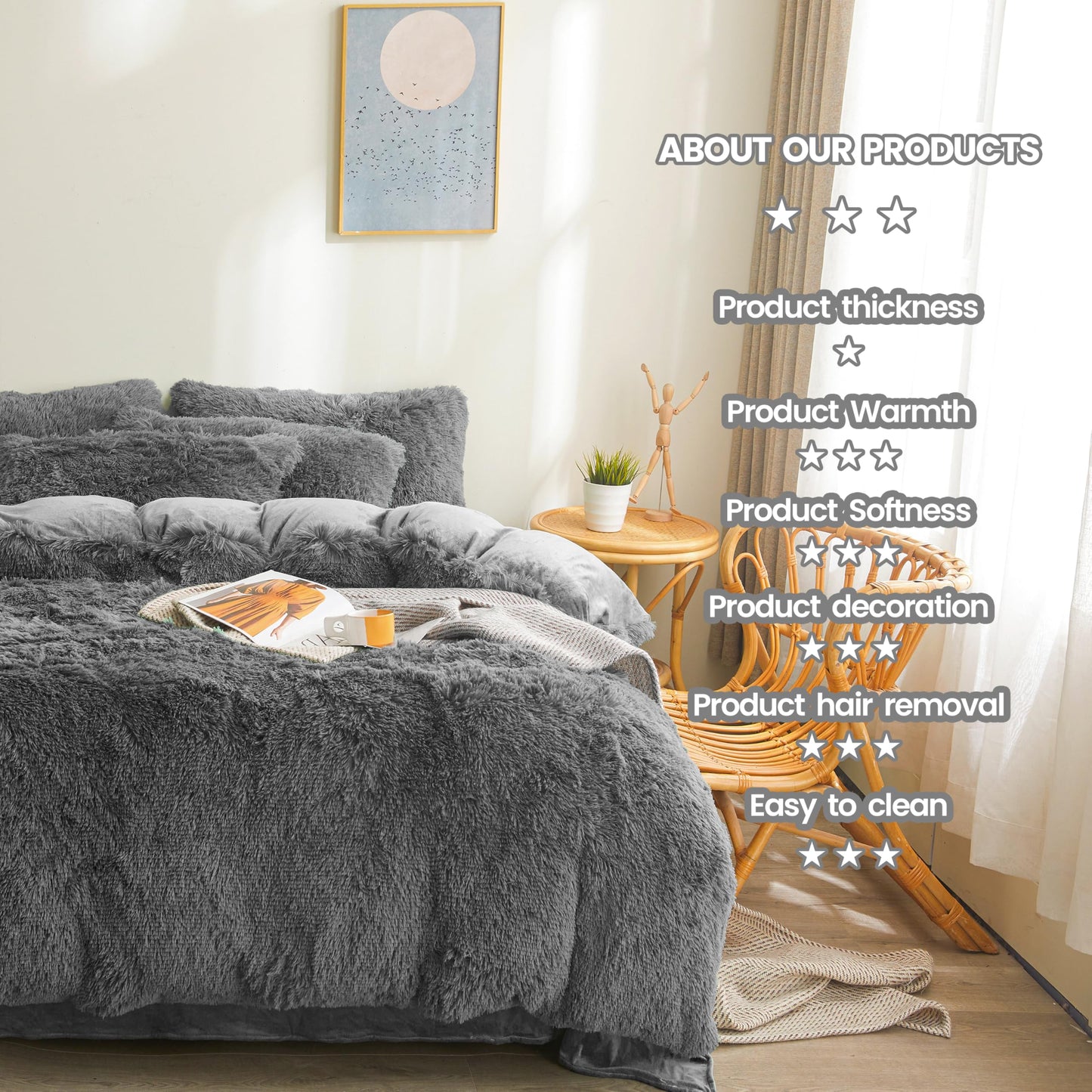 Slumblr® Luxurious 3-Piece Duvet Cover Set