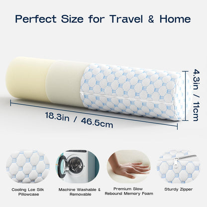 Slumblr® Memory Foam Support Roll Pillow