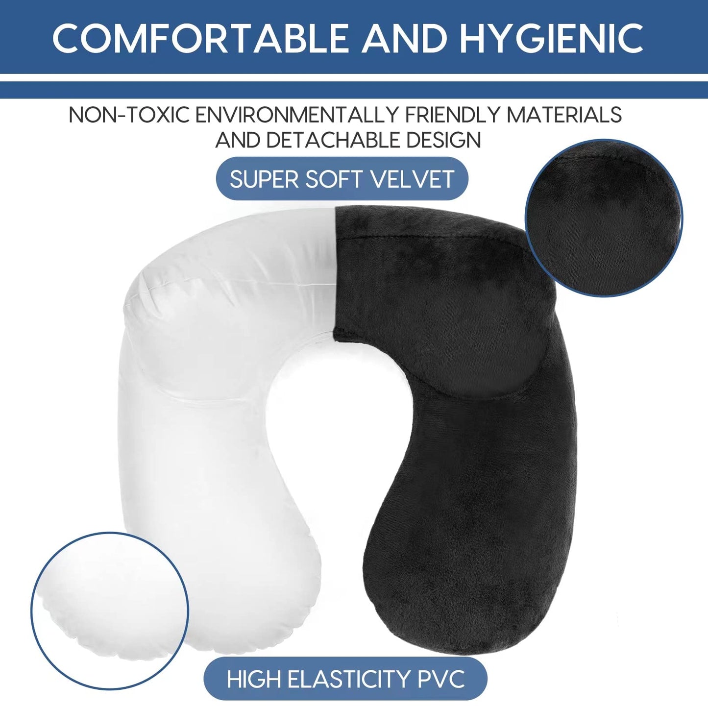 Slumblr® U-Shape Inflatable Travel Pillow