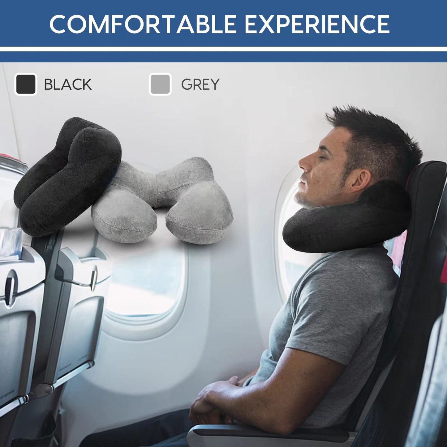 Slumblr® U-Shape Inflatable Travel Pillow