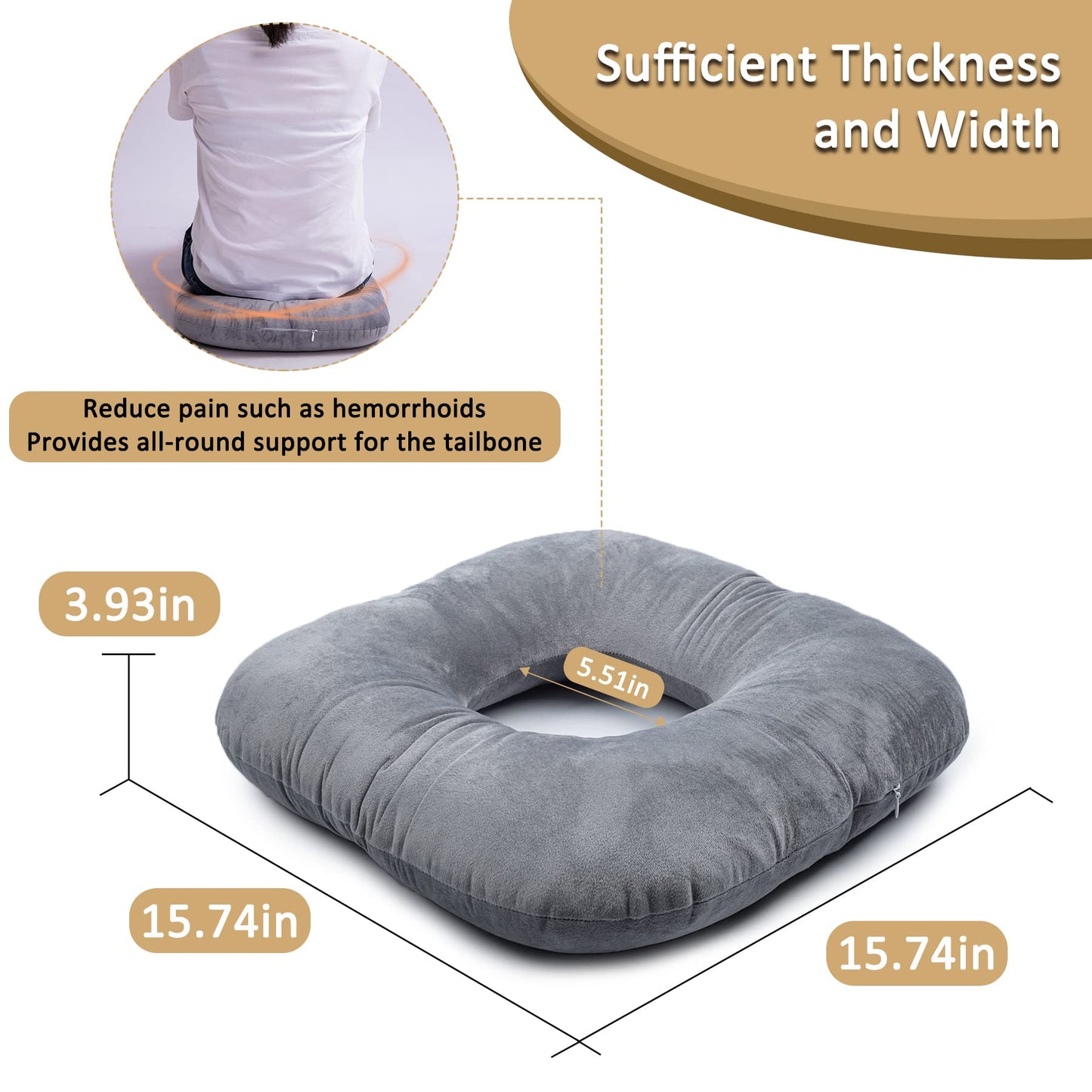 Slumblr® Ergonomic Donut Cushion