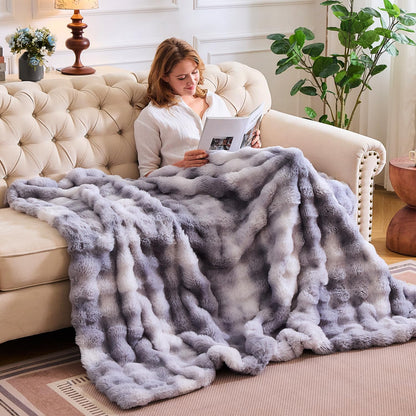 Slumblr® Cozy Faux Rabbit Fleece Throw Blanket