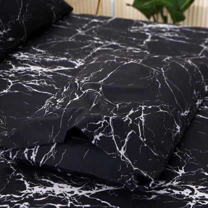 Slumblr® 3-Piece Marble Print Fitted Sheet Set