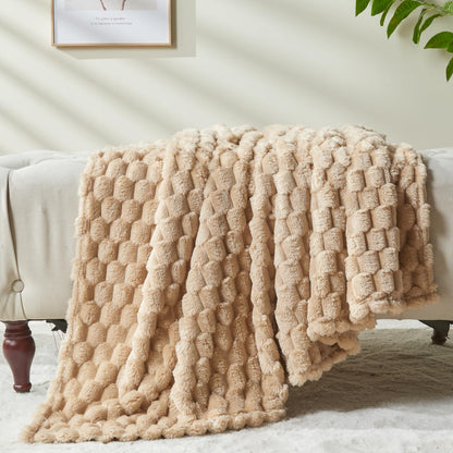 Slumblr® 3D Clouds Silky Flannel Fleece Blanket