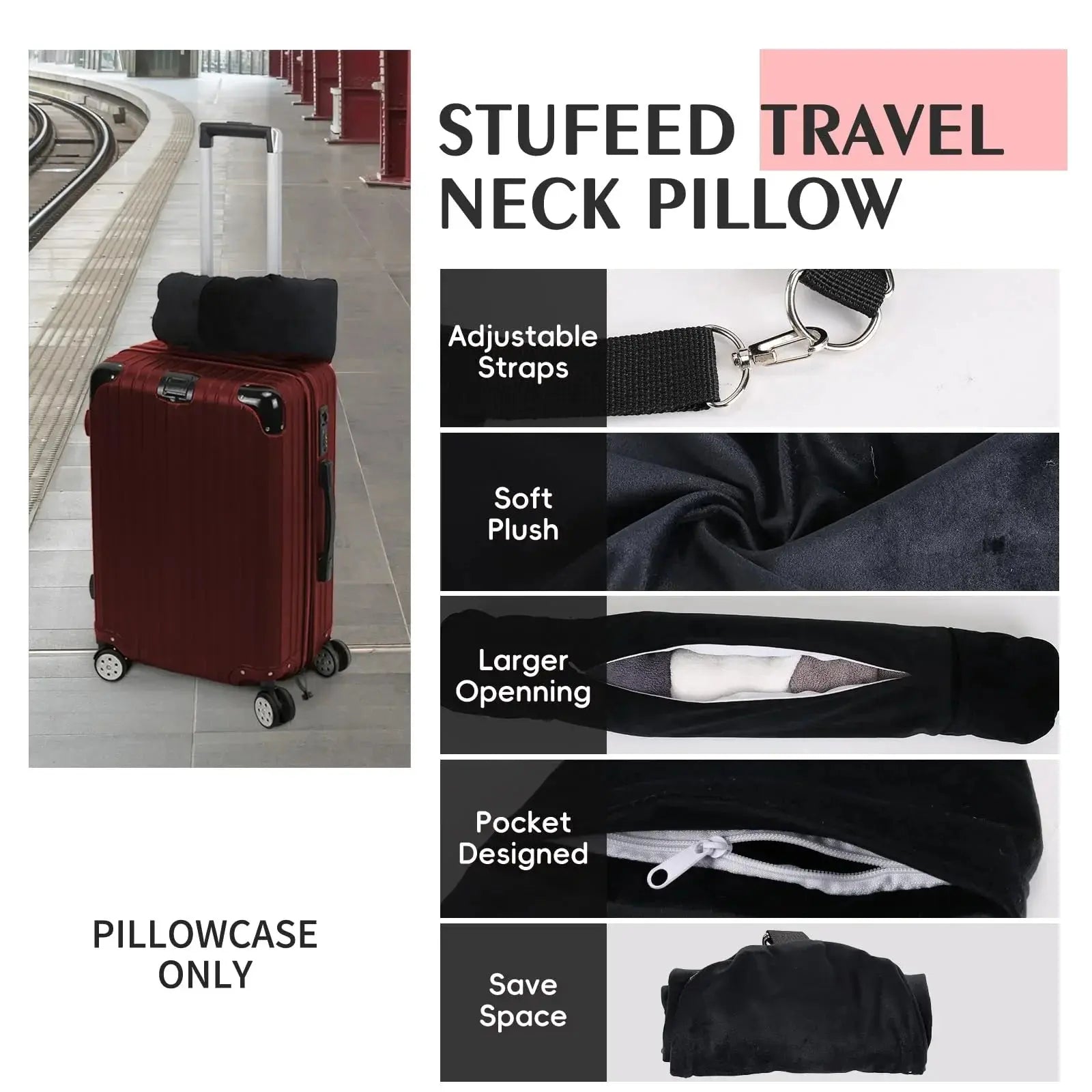 Slumblr® Fillable Travel Neck Pillow Slumblr