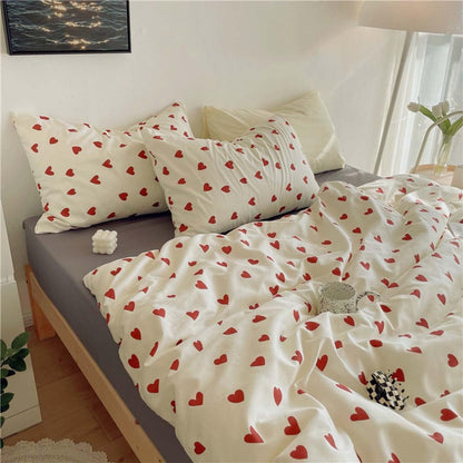 Slumblr® Korean Style Love Heart Bedding Set
