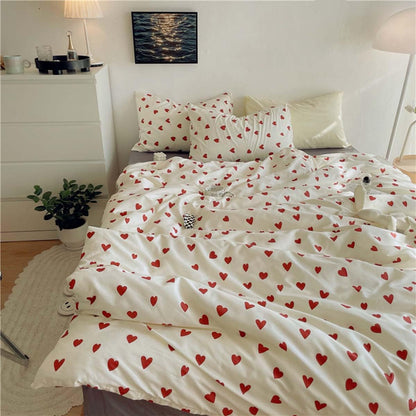 Slumblr® Korean Style Love Heart Bedding Set