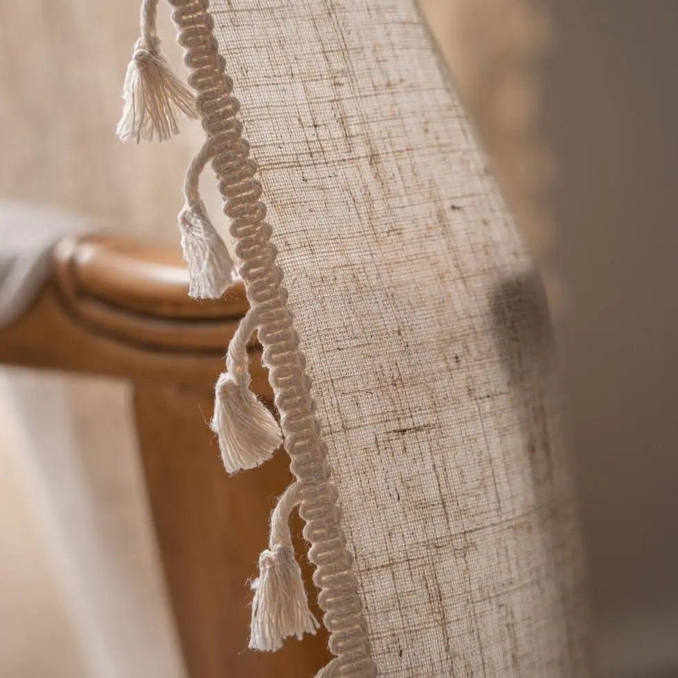 Slumblr® Boho Cotton Linen Curtain Set (2pcs) Slumblr