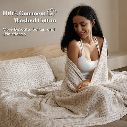 Slumblr® Cotton Waffle Weave Summer Blanket