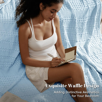 Slumblr® Cotton Waffle Weave Summer Blanket