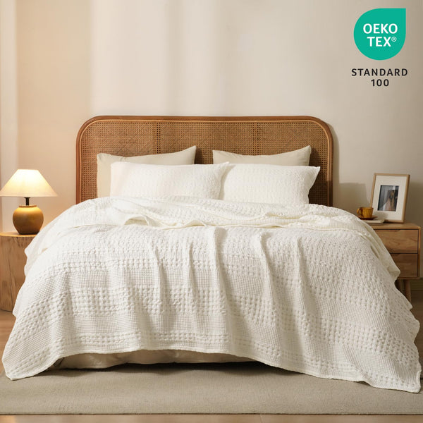 Slumblr® Cotton Waffle Weave Summer Blanket