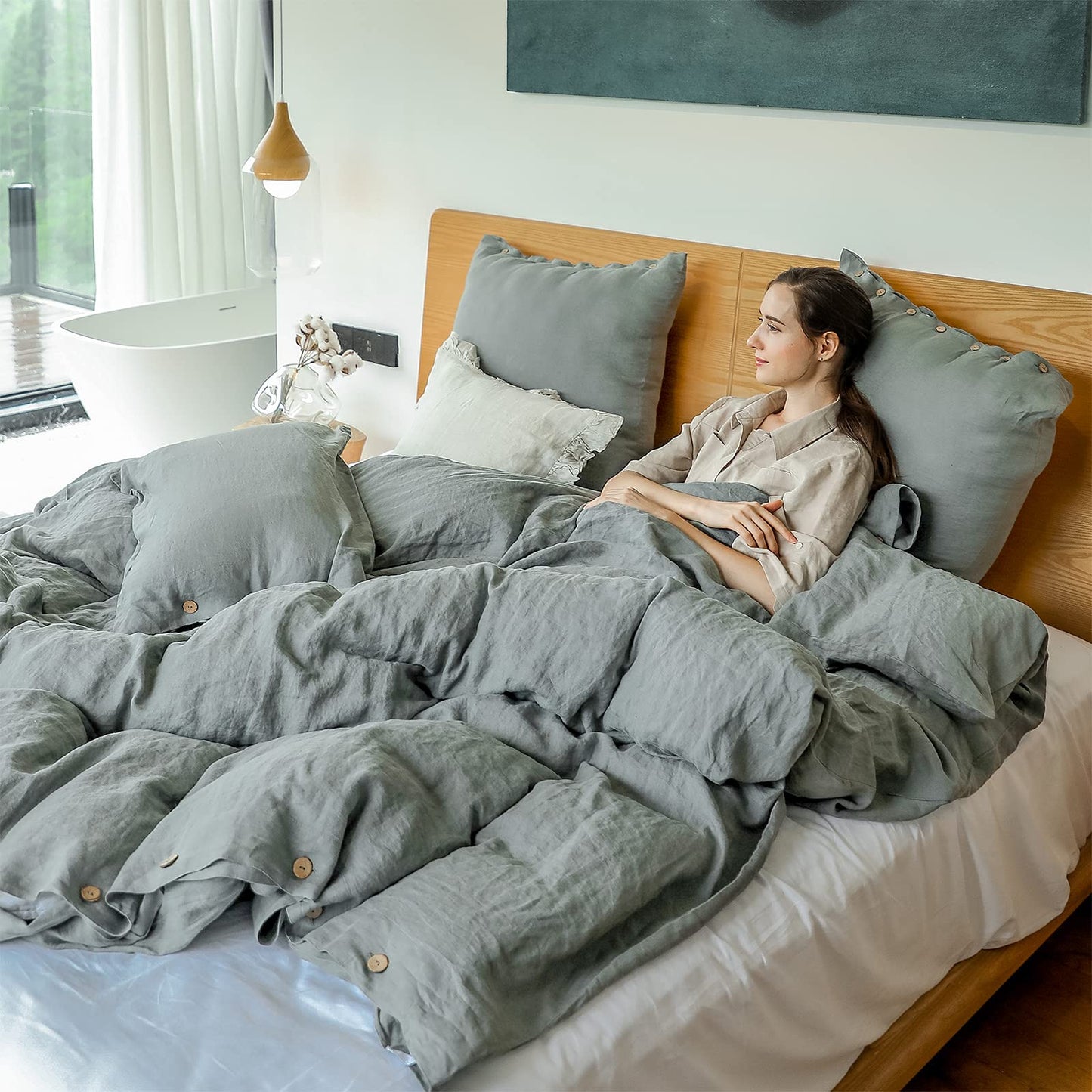 Slumblr® Cotton Solid Duvet Cover Set