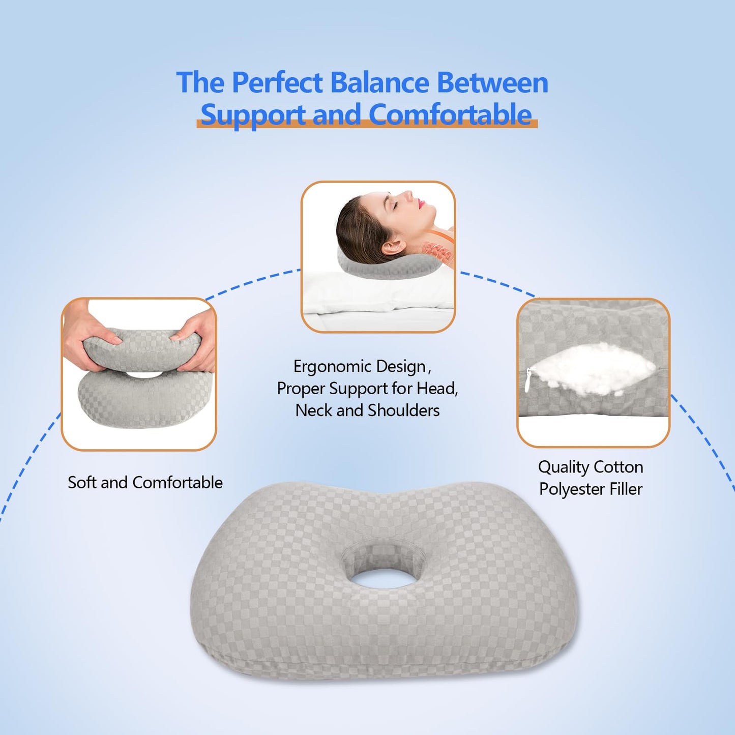 Slumblr® Adjustable Ear Support Pillow
