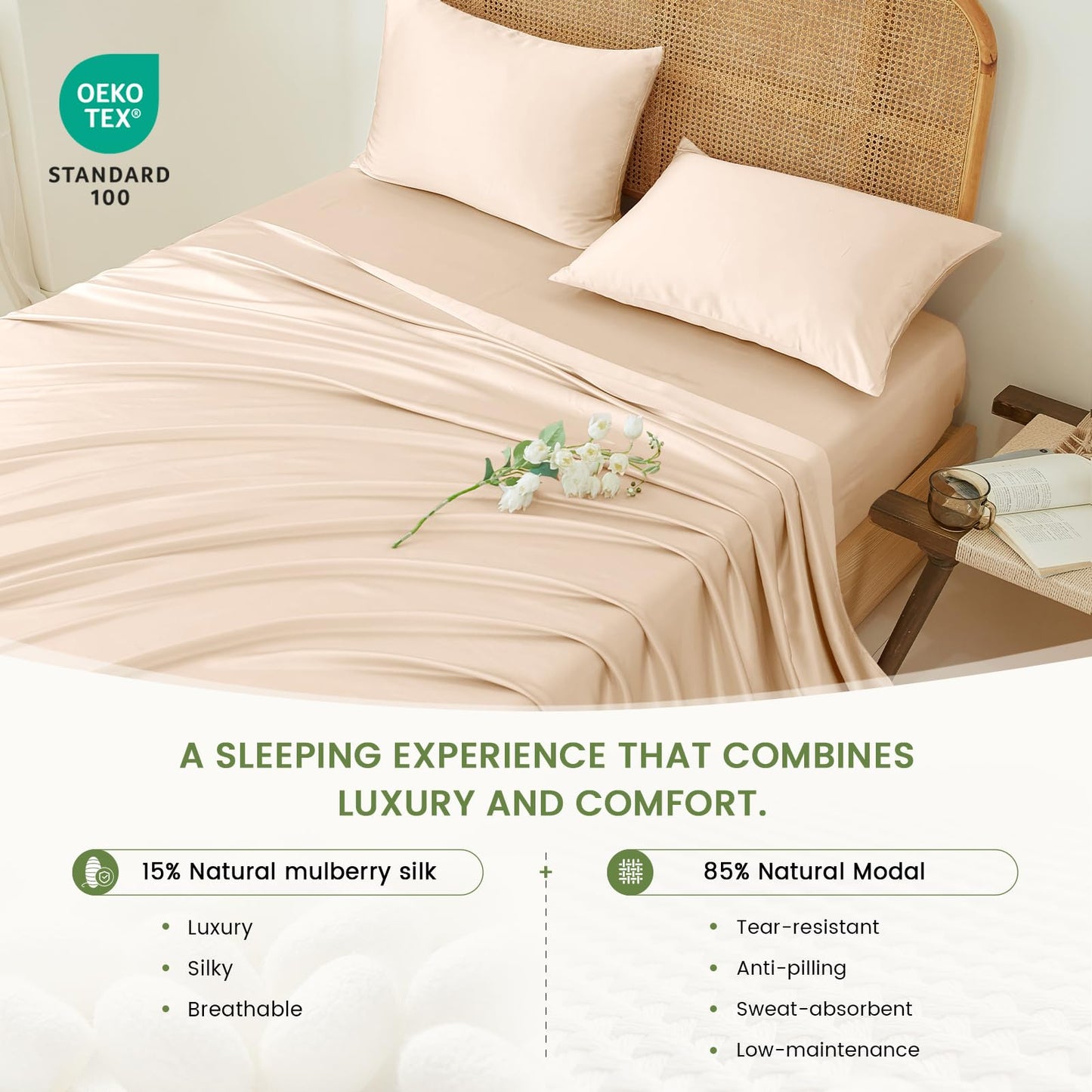 Slumblr® Luxury Mulberry Silk Bedding Set