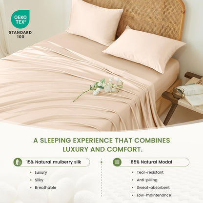 Slumblr® Luxury Mulberry Silk Bedding Set