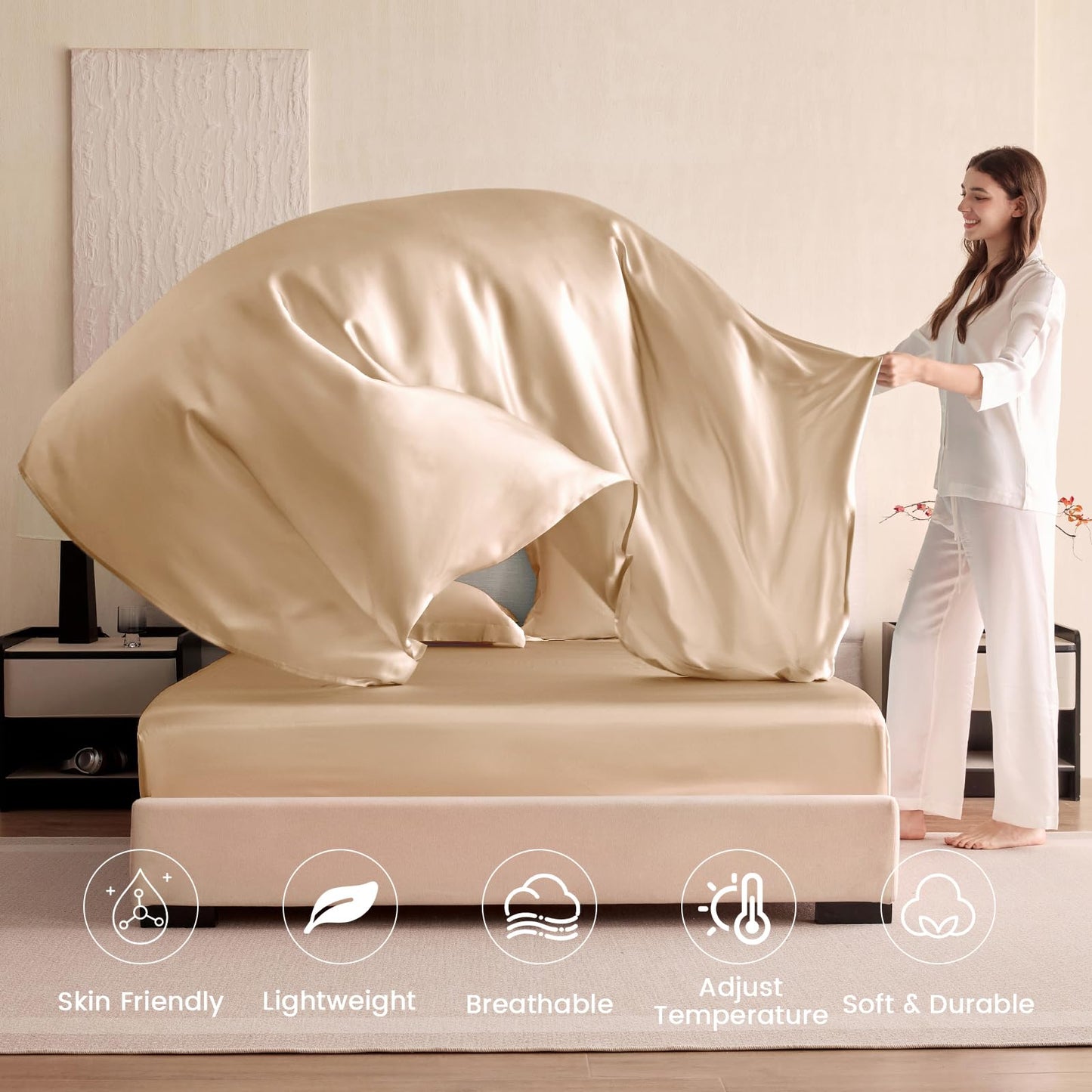 Slumblr® Luxury Mulberry Silk Bedding Set