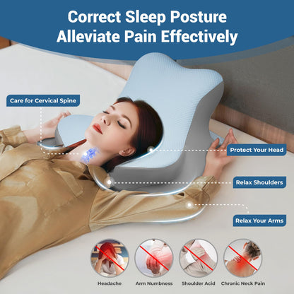 Slumblr® Memory Foam Adjustable Cervical Pillow