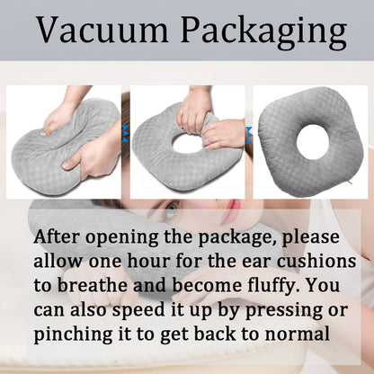 Slumblr® Cotton Adjustable Ear Pillow - Square Shape