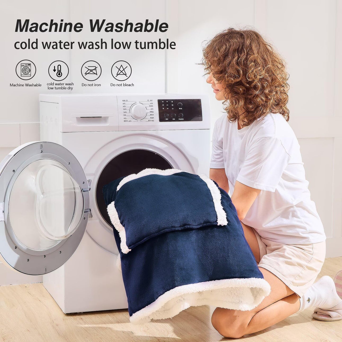 Slumblr® Double Fleece Hooded Pullover Jacket