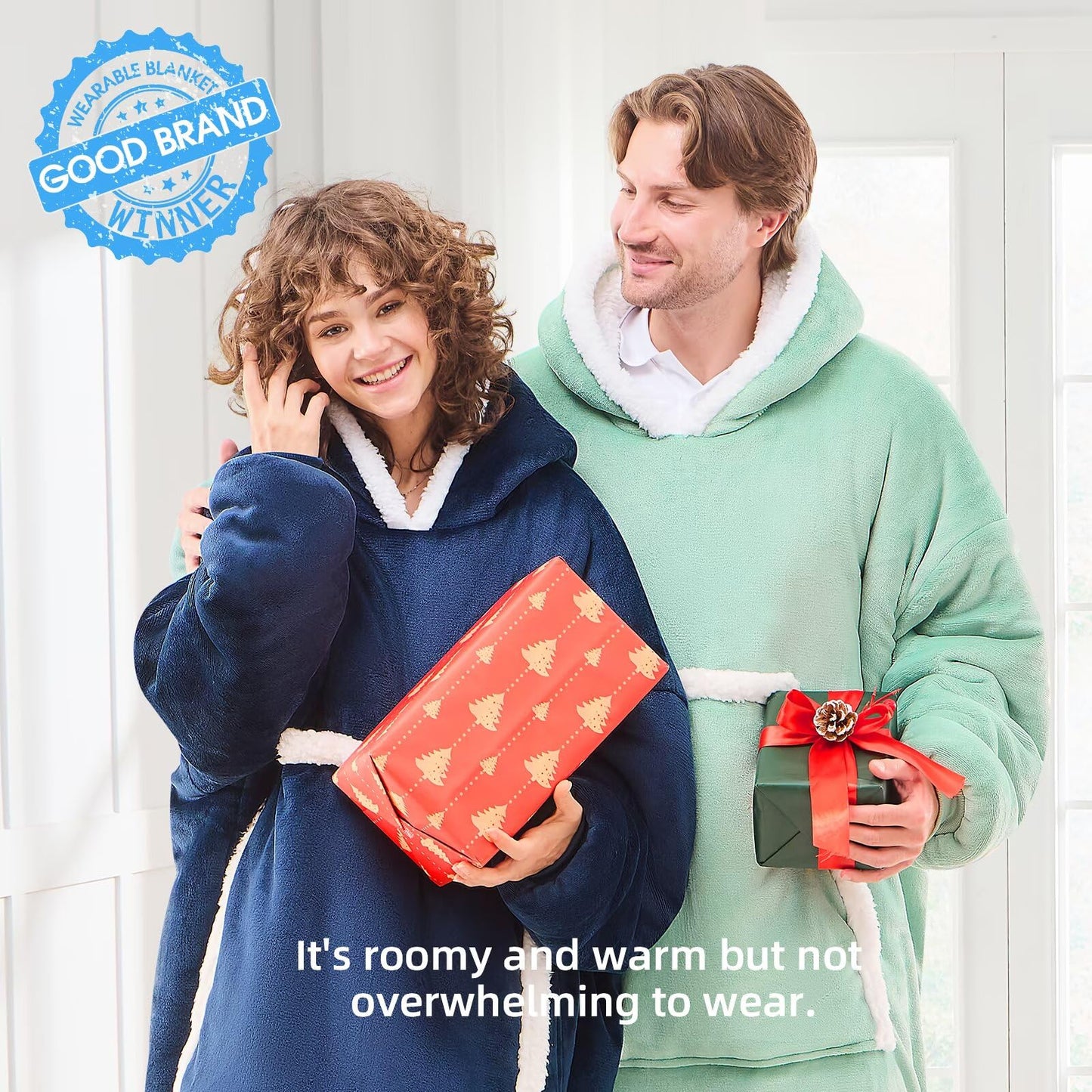 Slumblr® Double Fleece Hooded Pullover Jacket