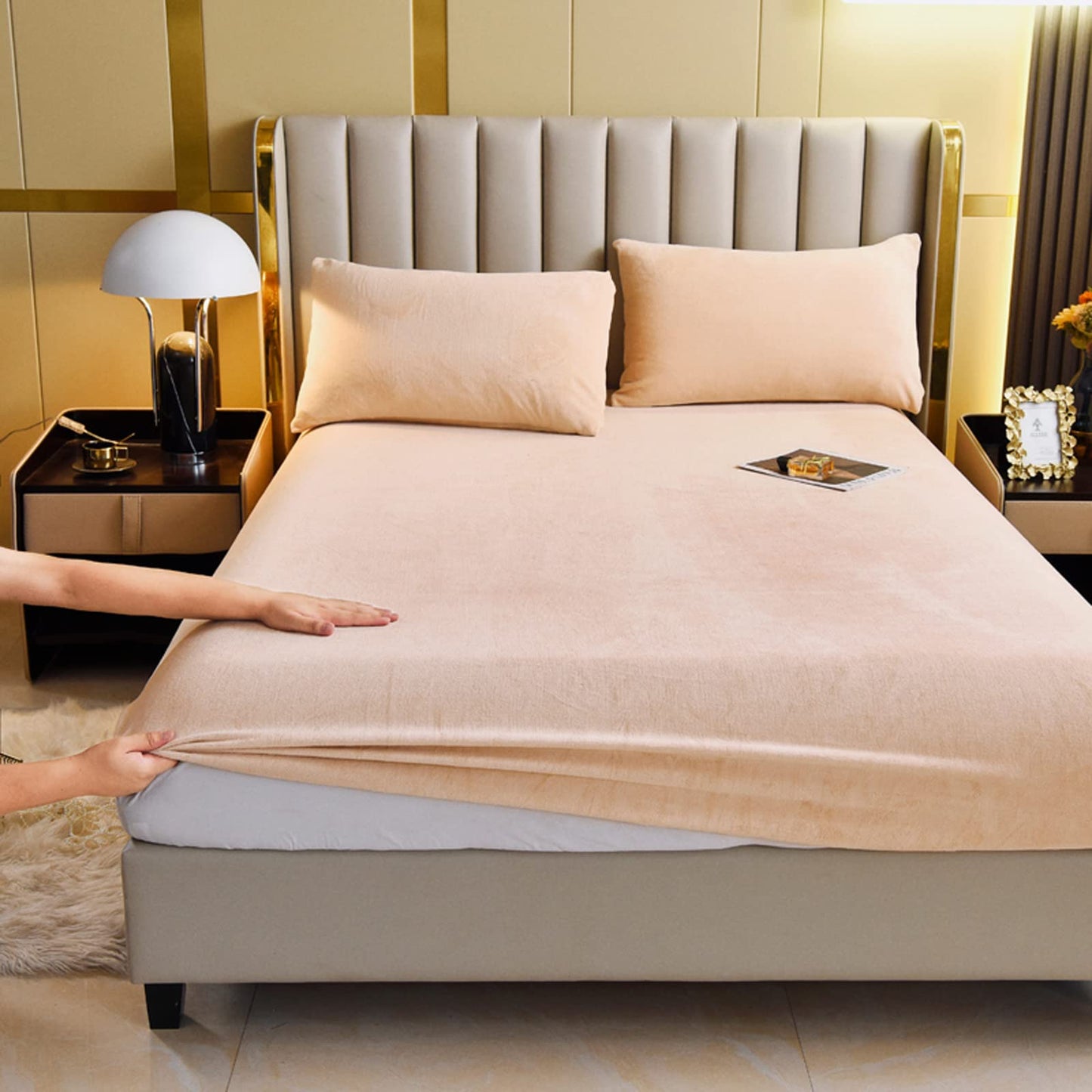 Slumblr® Velvet Thermal Mattress Cover Sheet