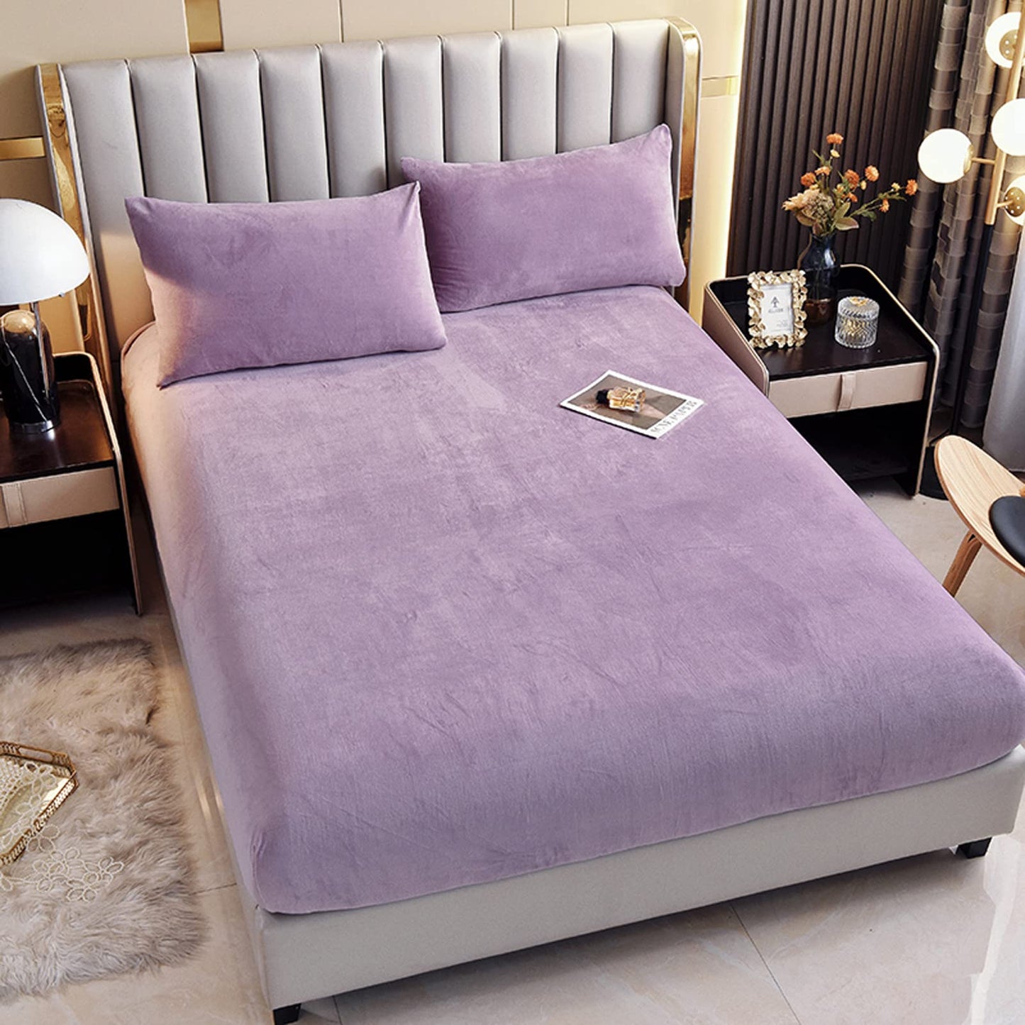 Slumblr® Velvet Thermal Mattress Cover Sheet