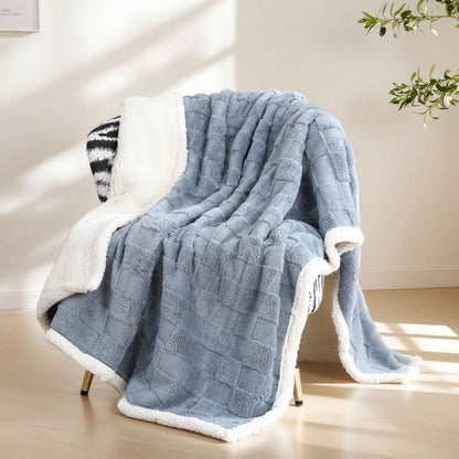 Slumblr® Sherpa Flannel Throw Blanket