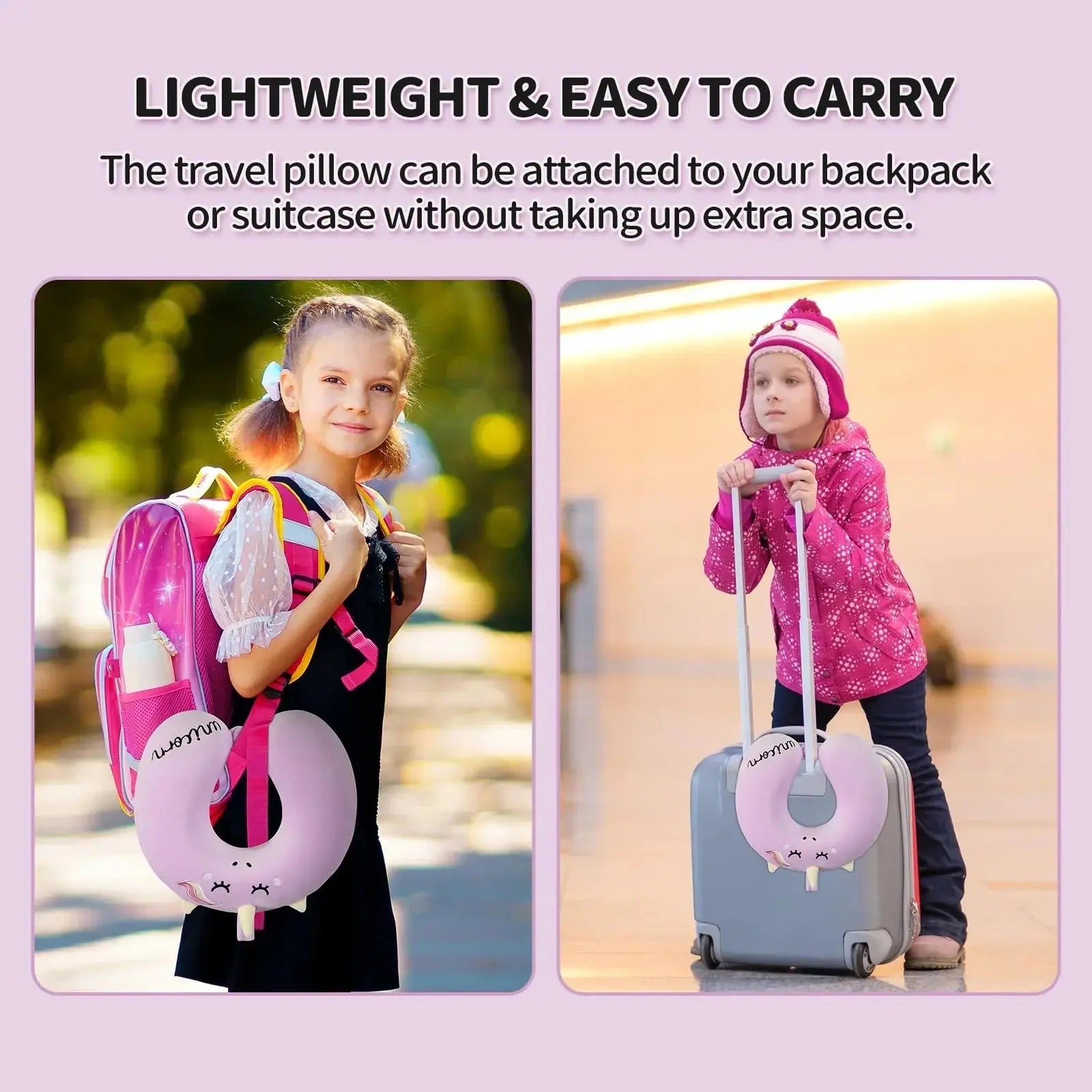 Slumblr® Unicorn Plush U-Shaped Travel Pillow Slumblr
