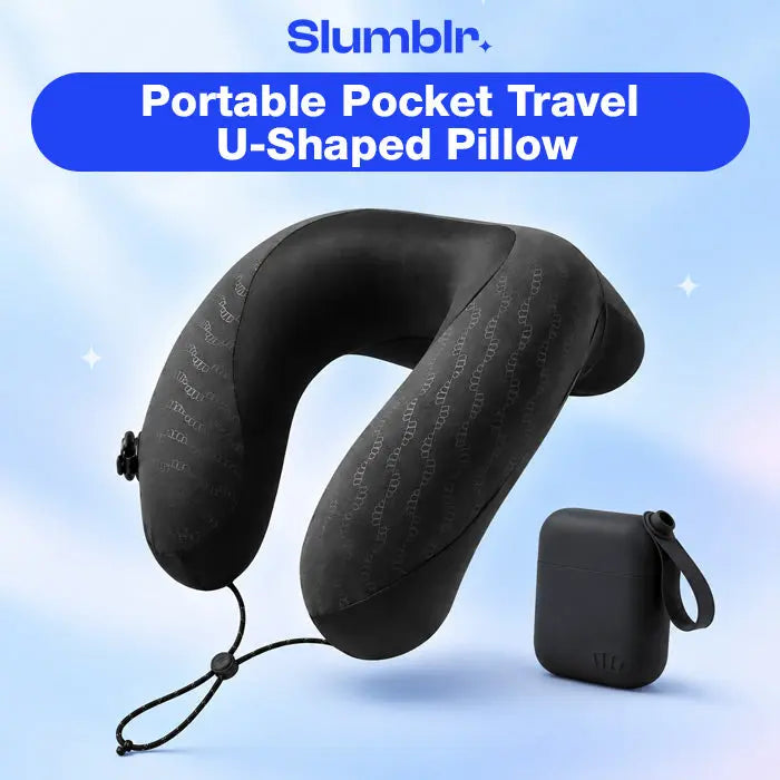 Slumblr® Portable Pocket Travel U-Shaped Pillow