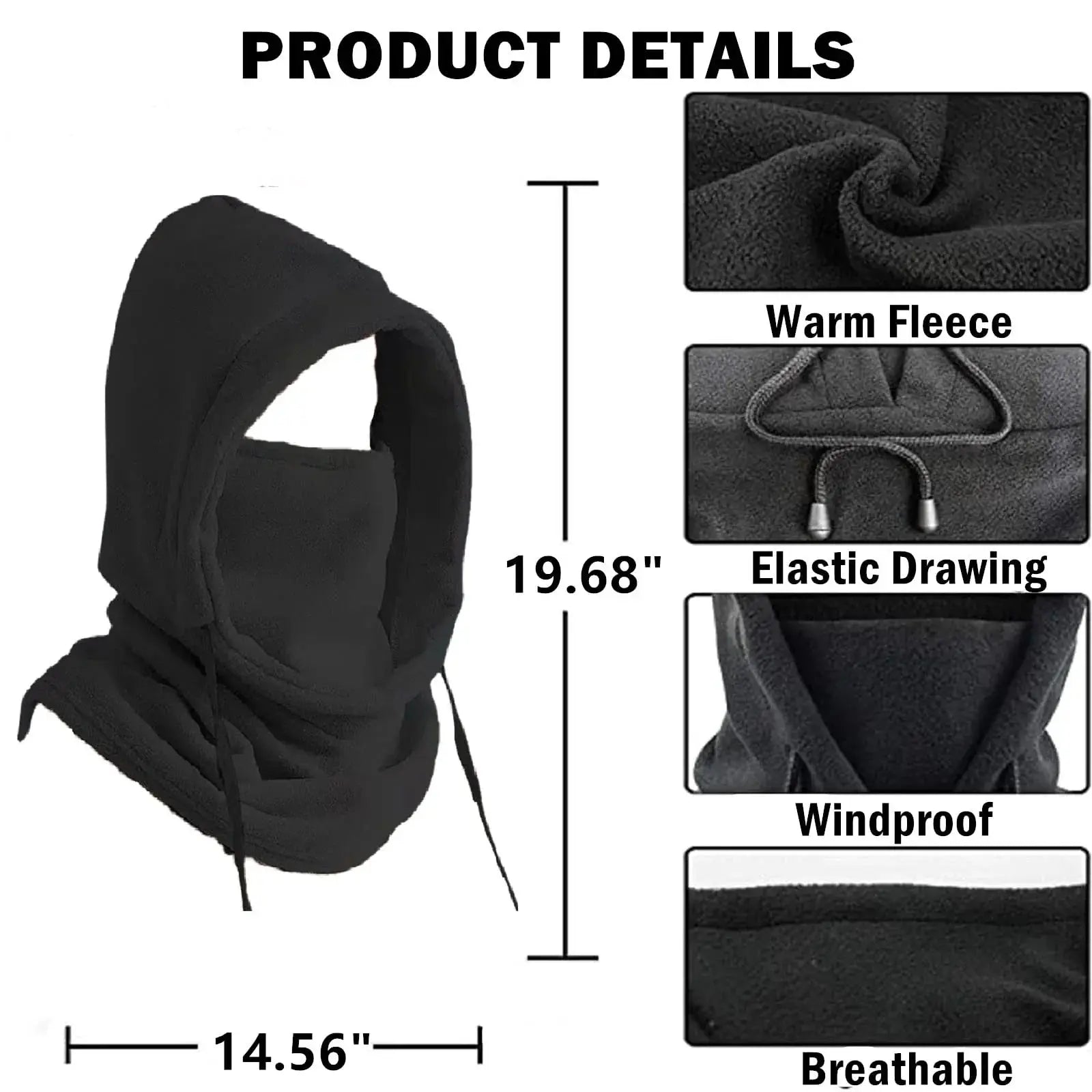 Slumblr® Thermal Fleece Balaclava Full Face Mask Slumblr