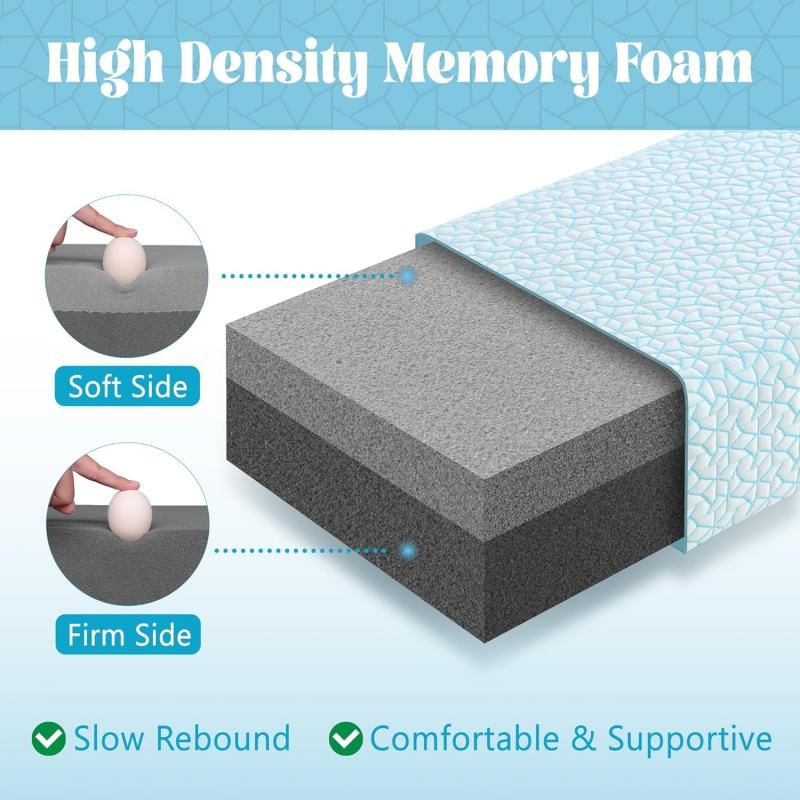 Slumblr® Cooling Memory Foam Rectangle Cube Pillow