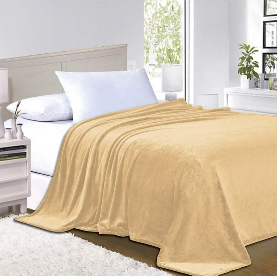 Slumblr® Flannel Coral Fleece Blanket