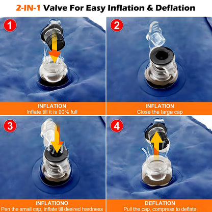 Slumblr® Inflatable Foot Rest Pillow