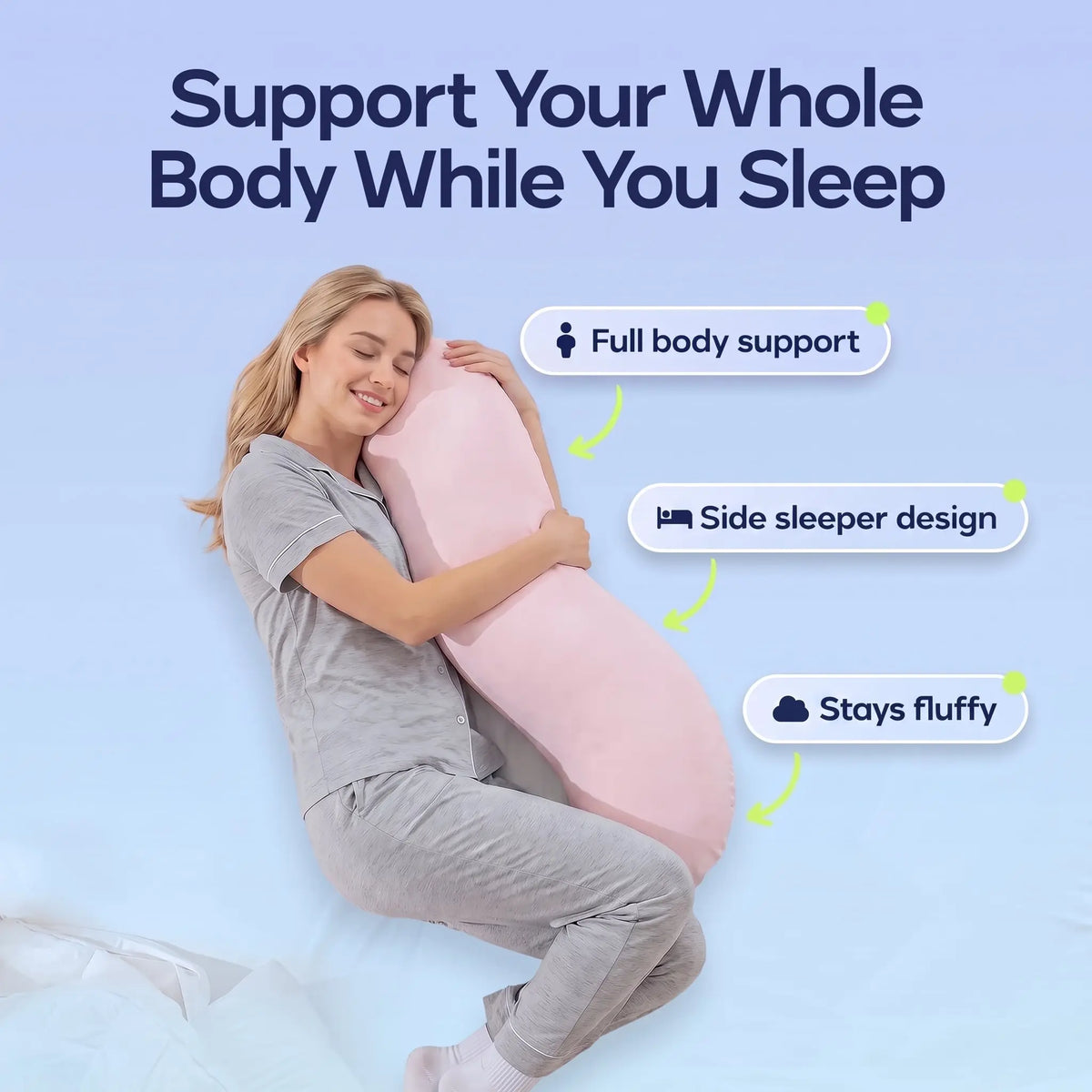 Slumblr® Snuggle Pillow For Side Sleepers