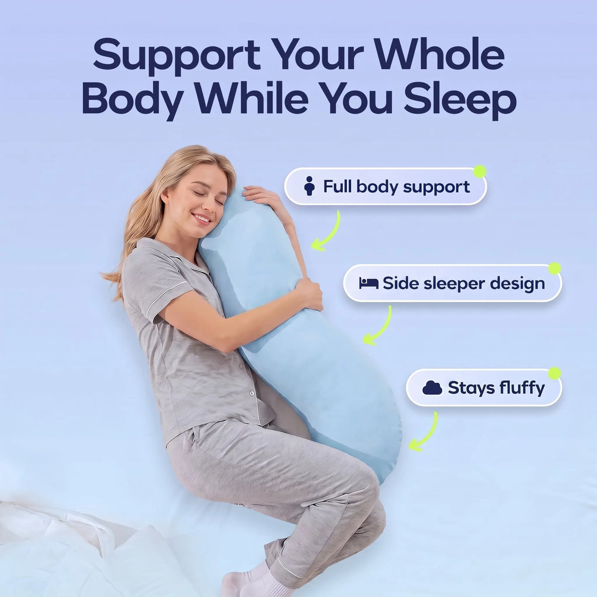 Slumblr® Snuggle Pillow For Side Sleepers