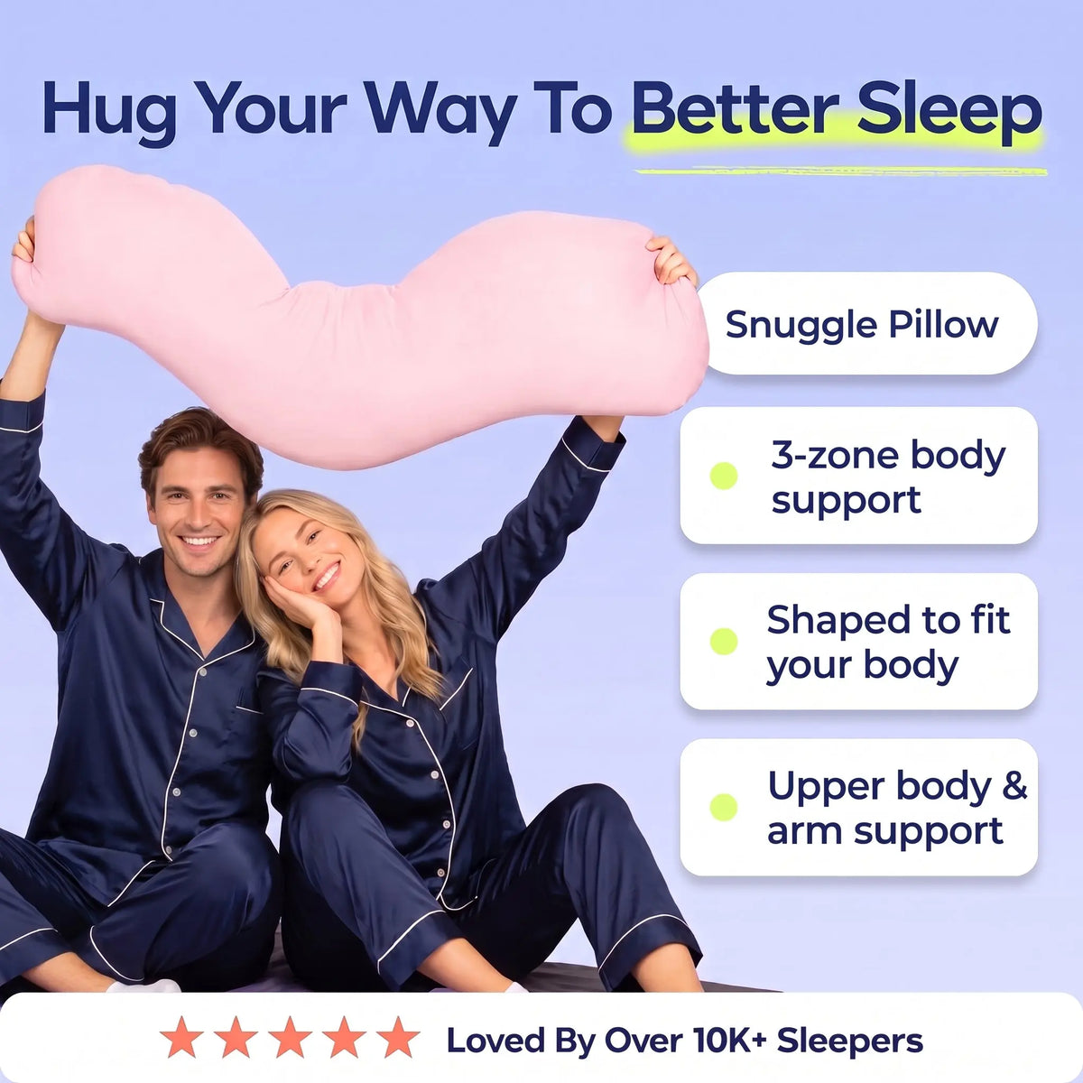Slumblr® Snuggle Pillow For Side Sleepers