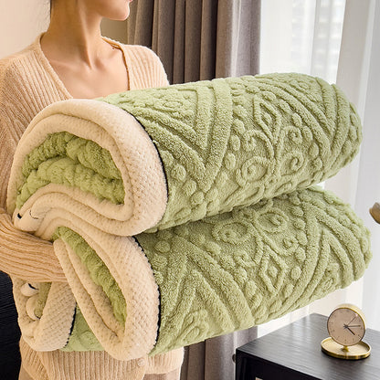 New Double-sided Thickened Multifunctional A-class Skin Friendly Breathable Home Blanket