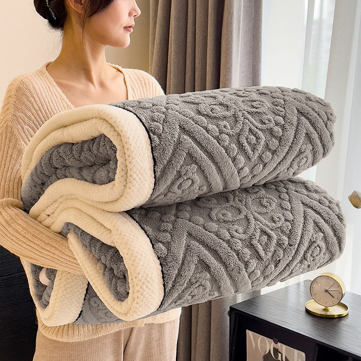 New Double-sided Thickened Multifunctional A-class Skin Friendly Breathable Home Blanket