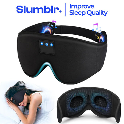Slumblr® Bluetooth Sleep Mask with Headphones 3D Contoured Design