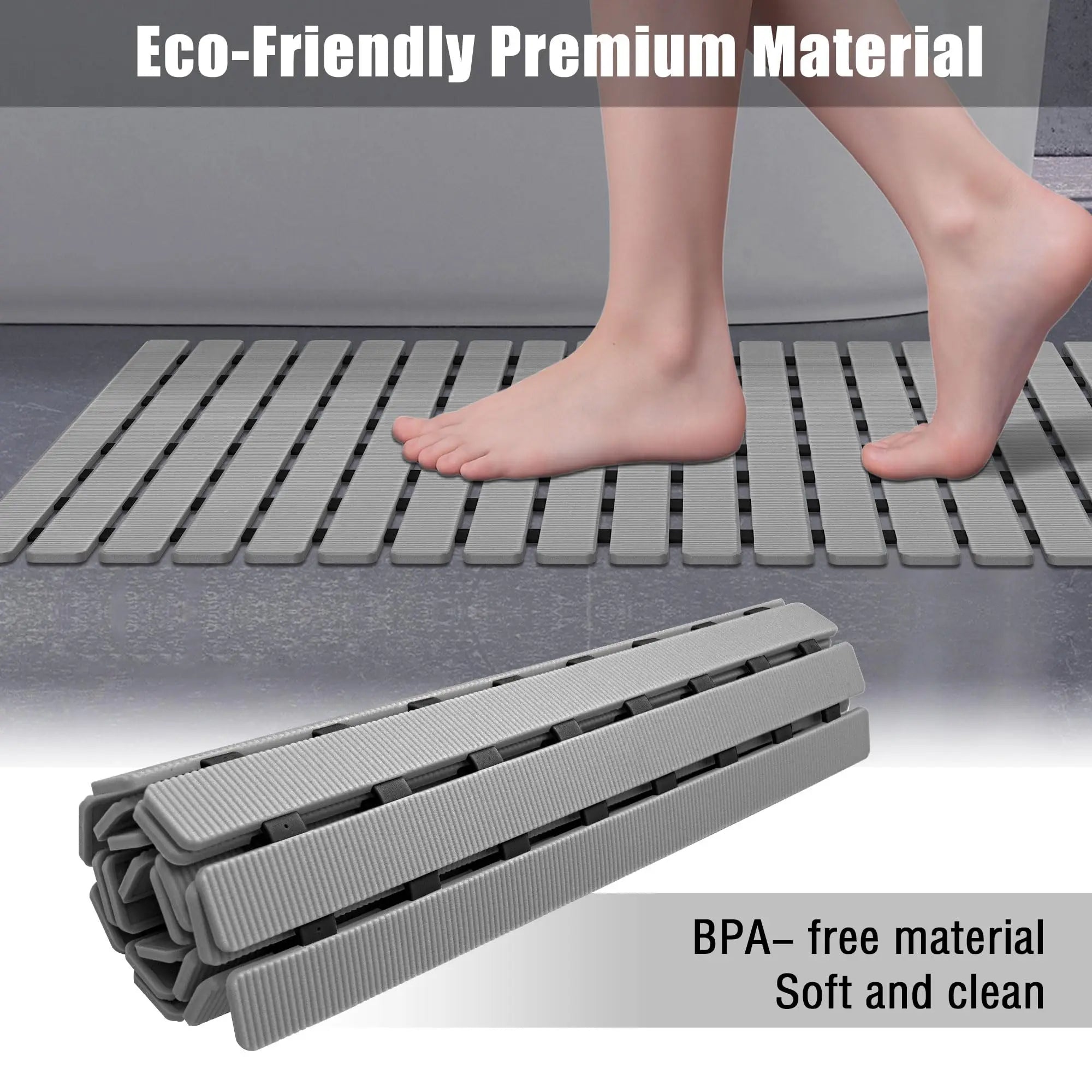 Slumblr® Non Slip Bathtub Mat with Drain Holes Slumblr