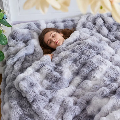 Slumblr® Cozy Faux Rabbit Fleece Throw Blanket