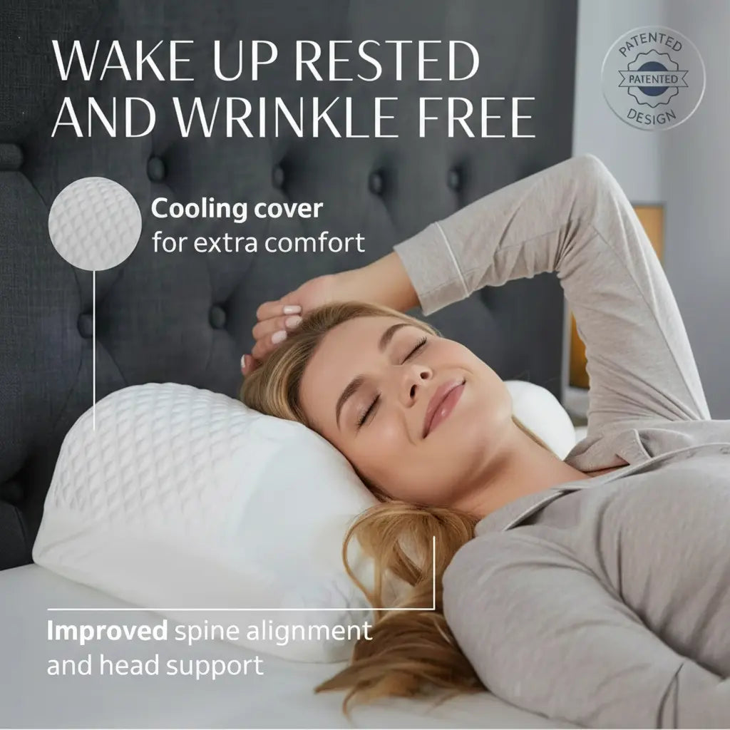 Slumblr® Ergonomic Memory Foam Pillow Contour Cooling