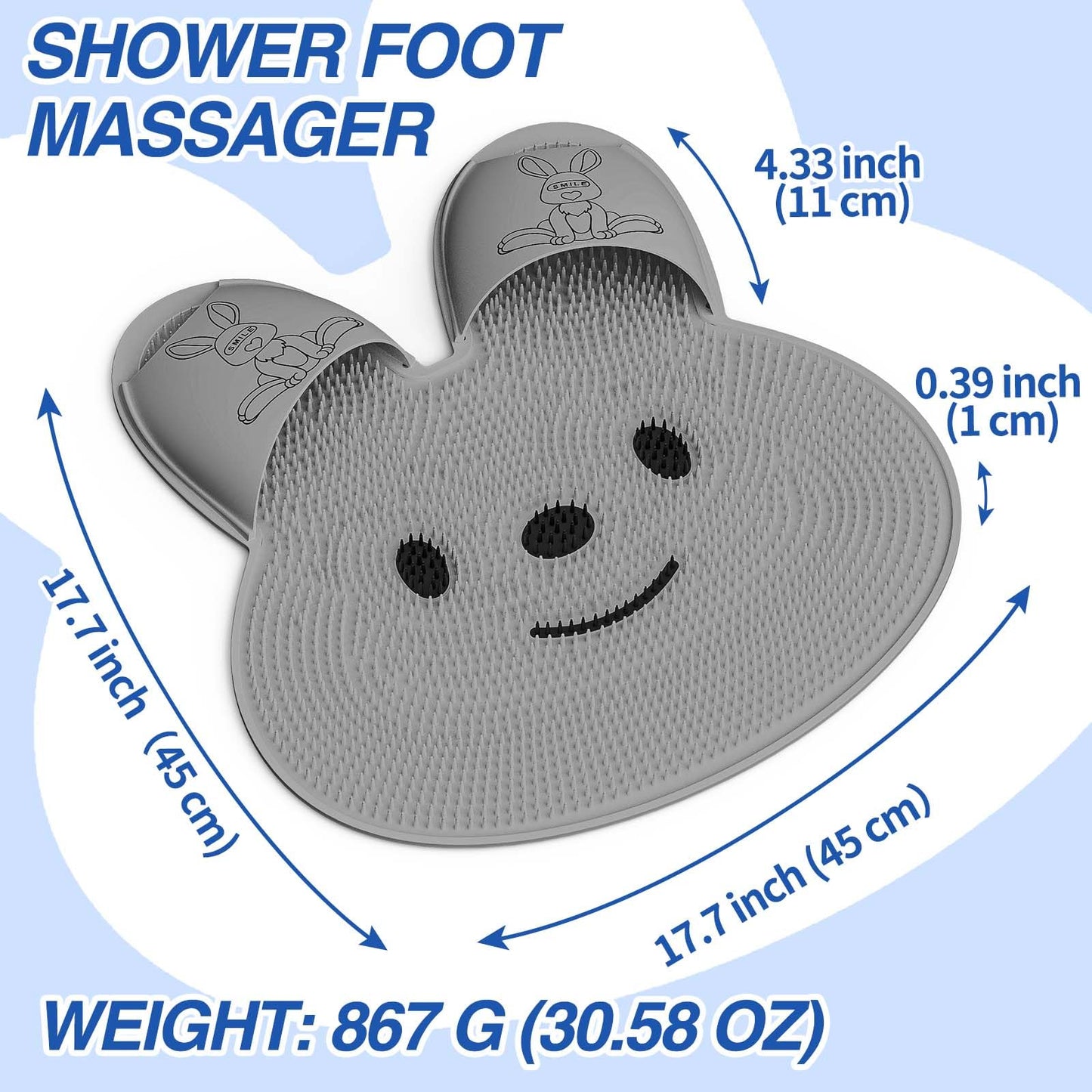Slumblr® Rabbit Anti Slip Shower Mat