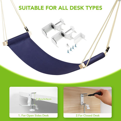Slumblr® Adjustable Foot Hammock Under Desk