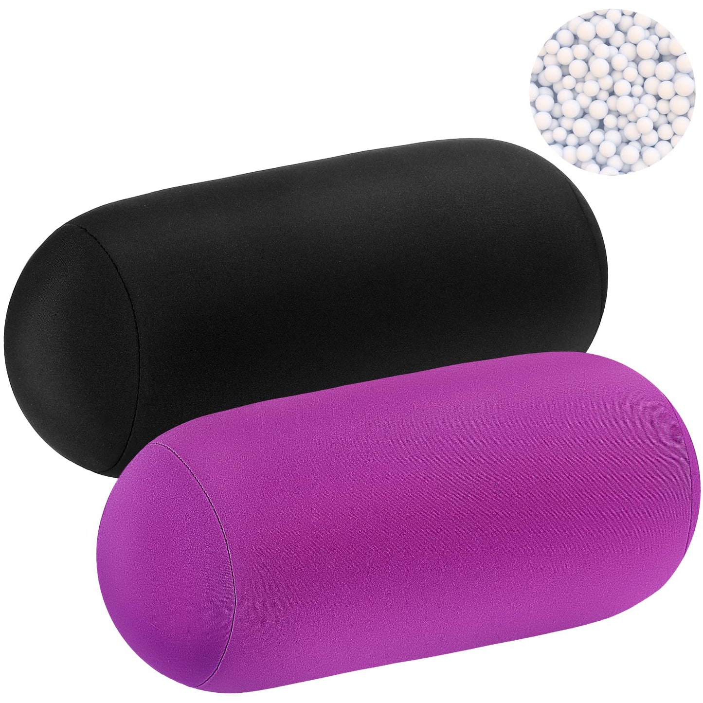 Slumblr® Microbead Soft Roll Pillow (2 Pcs)