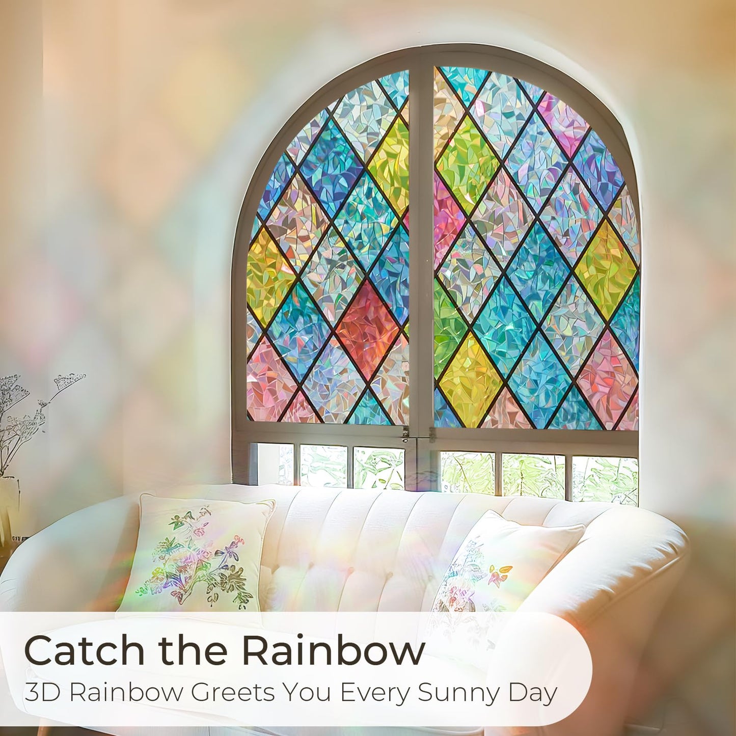 Slumblr® Rainbow Privacy Window Film