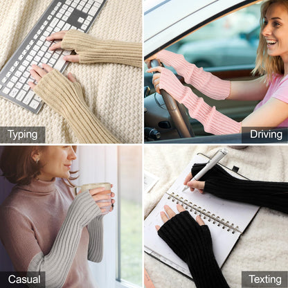 Slumblr® Knitted Soft Long Fingerless Glove