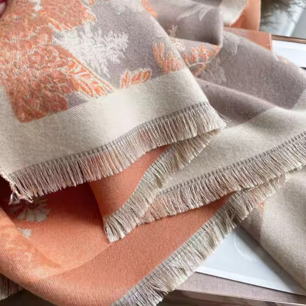 Slumblr® Floral Cashmere-Feel Winter Scarf